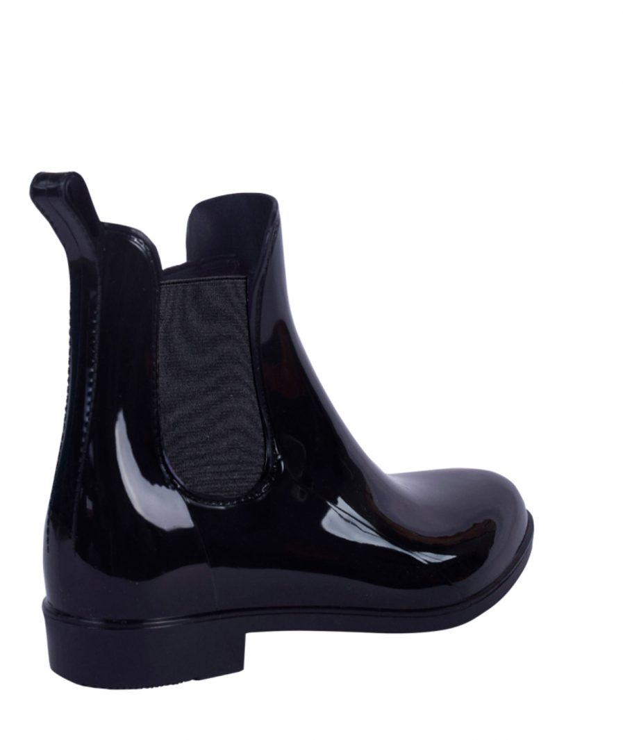 Botines Lluvia Chelsea Negro Glossy - Imagen 4